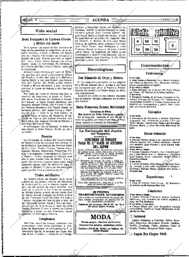 ABC MADRID 07-03-1986 página 42