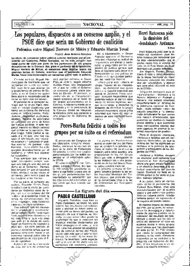 ABC MADRID 15-03-1986 página 19