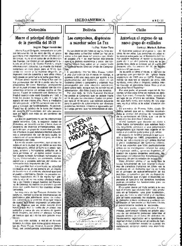 ABC MADRID 15-03-1986 página 35