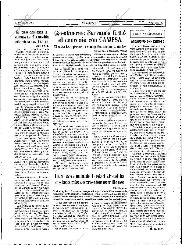 ABC MADRID 15-03-1986 página 39