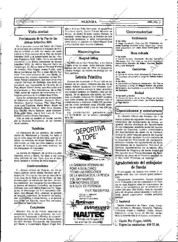 ABC MADRID 15-03-1986 página 41