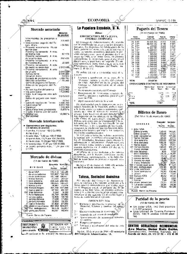 ABC MADRID 15-03-1986 página 70