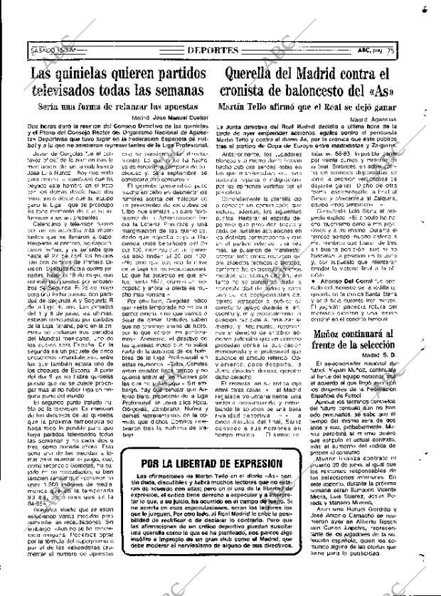 ABC MADRID 15-03-1986 página 75