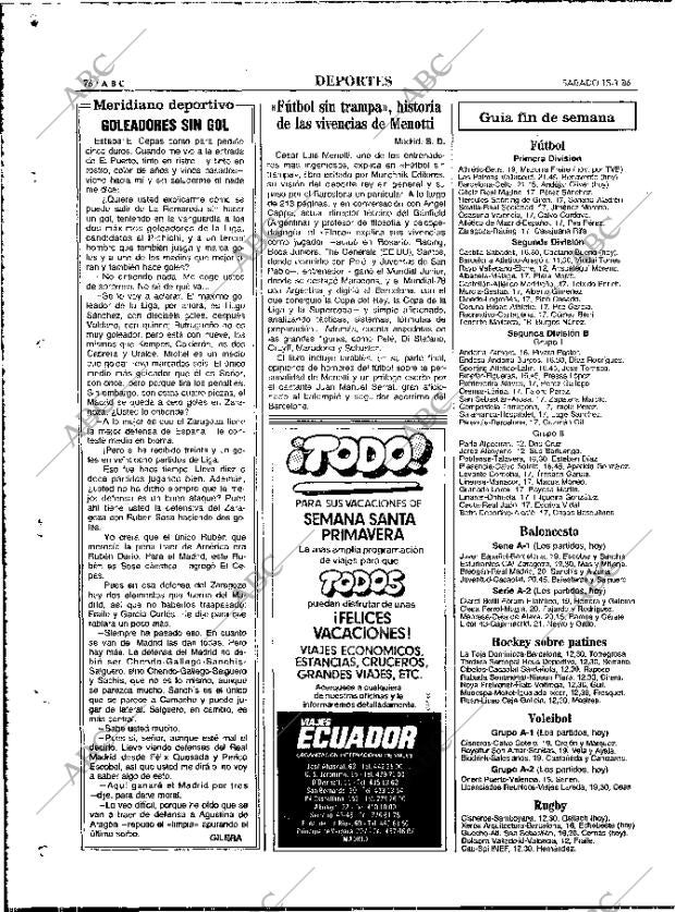 ABC MADRID 15-03-1986 página 76