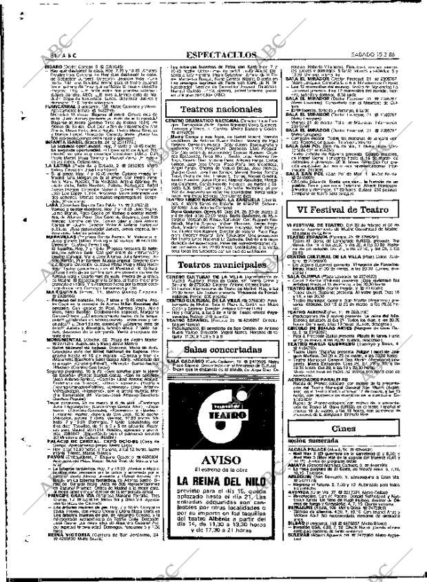 ABC MADRID 15-03-1986 página 84
