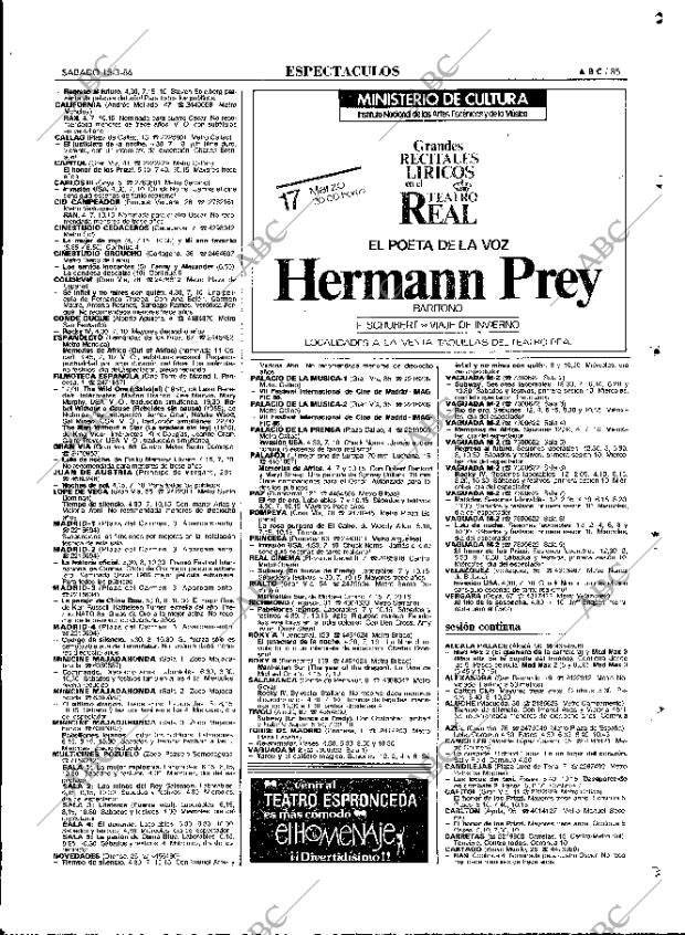 ABC MADRID 15-03-1986 página 85