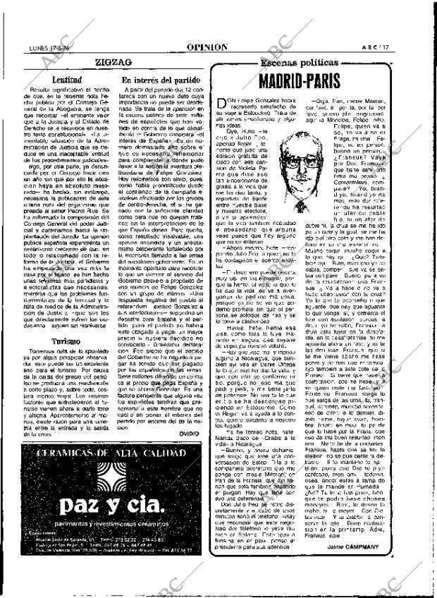 ABC MADRID 17-03-1986 página 17