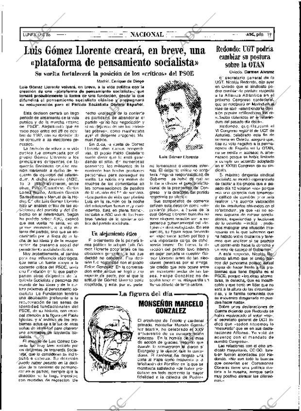 ABC MADRID 17-03-1986 página 19