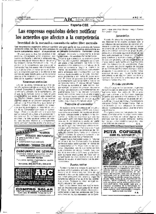 ABC MADRID 17-03-1986 página 41