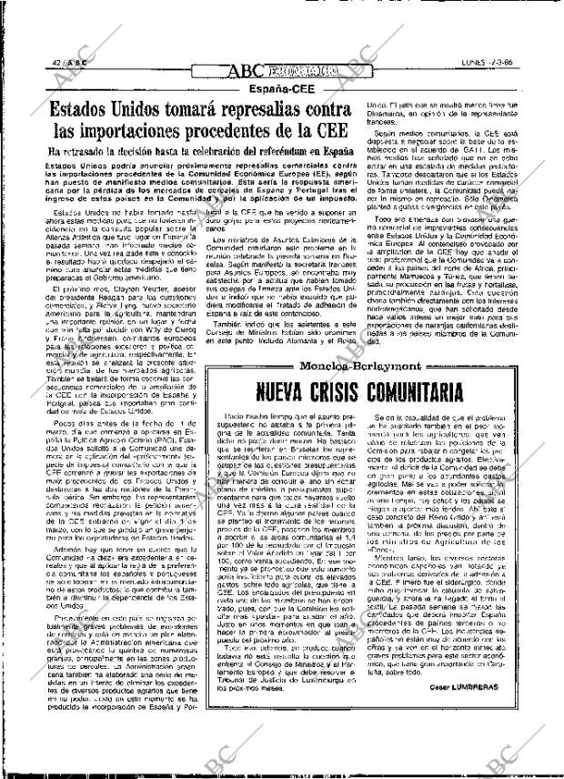 ABC MADRID 17-03-1986 página 42