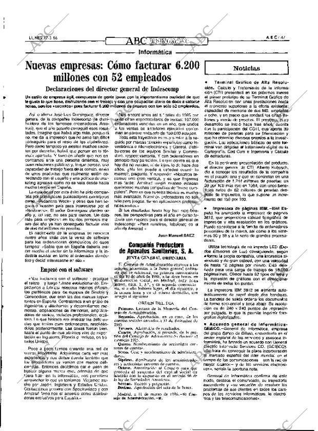 ABC MADRID 17-03-1986 página 47