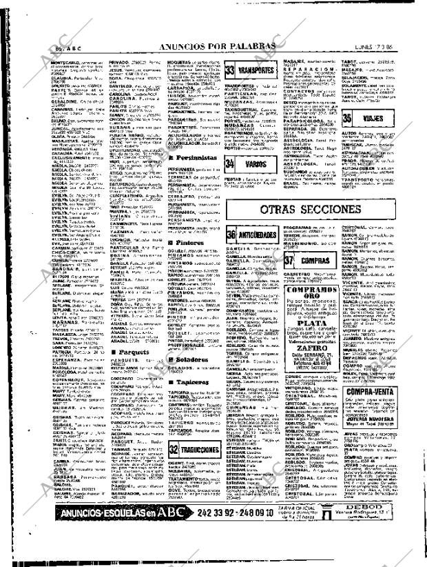 ABC MADRID 17-03-1986 página 86
