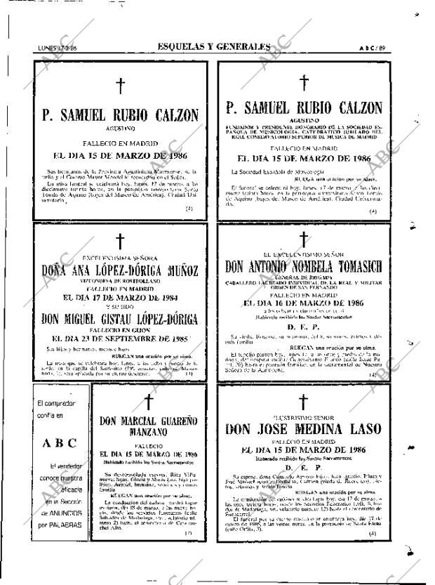 ABC MADRID 17-03-1986 página 89