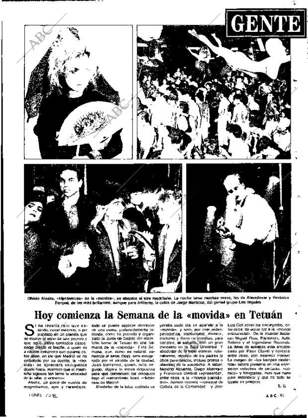 ABC MADRID 17-03-1986 página 93