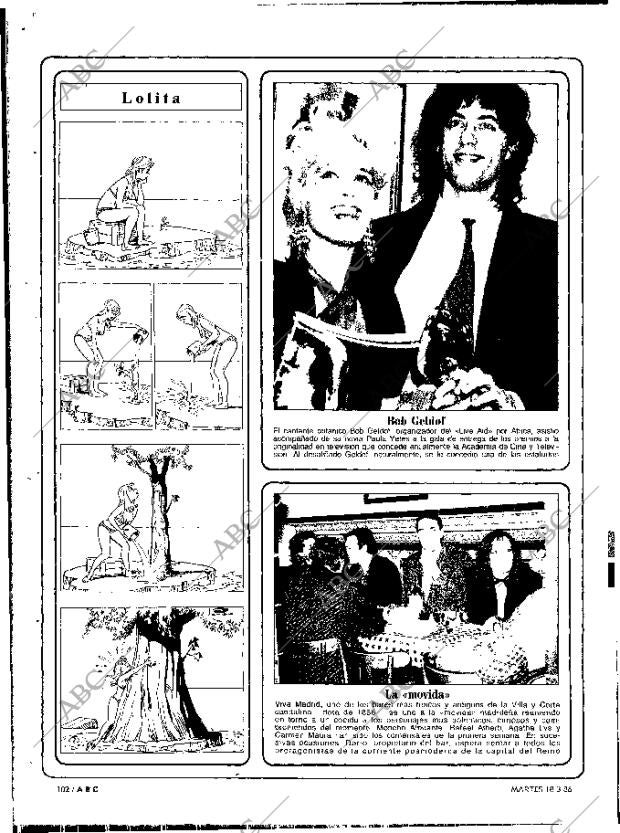 ABC MADRID 18-03-1986 página 102