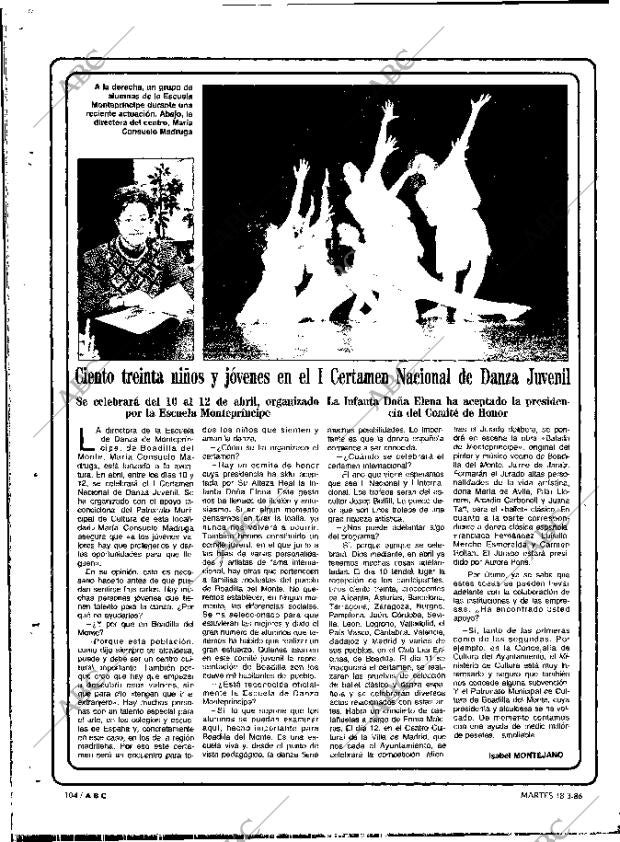 ABC MADRID 18-03-1986 página 104