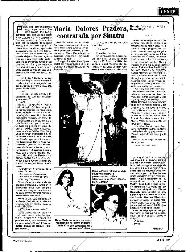 ABC MADRID 18-03-1986 página 107