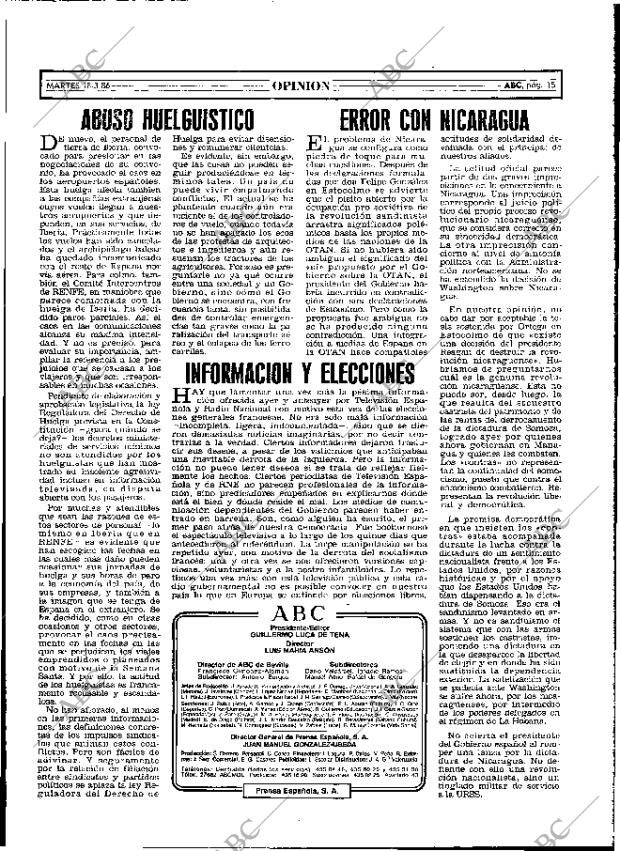 ABC MADRID 18-03-1986 página 15