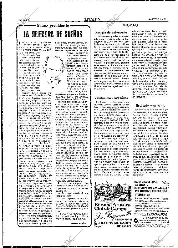 ABC MADRID 18-03-1986 página 16