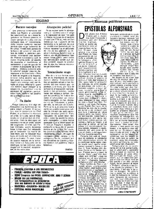 ABC MADRID 18-03-1986 página 17