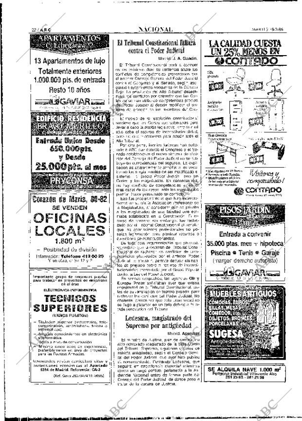 ABC MADRID 18-03-1986 página 22