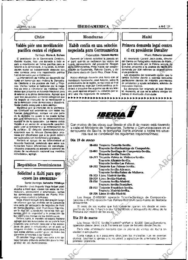 ABC MADRID 18-03-1986 página 29