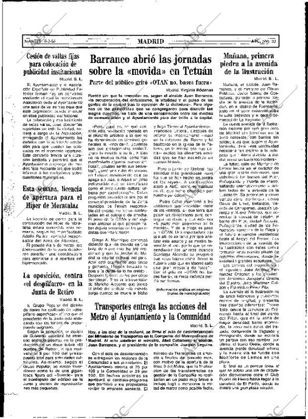 ABC MADRID 18-03-1986 página 33