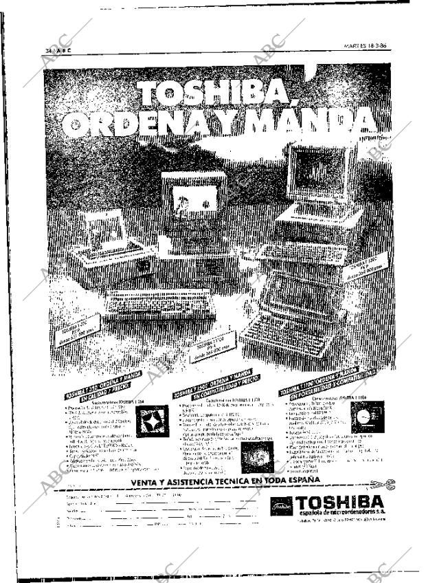 ABC MADRID 18-03-1986 página 34