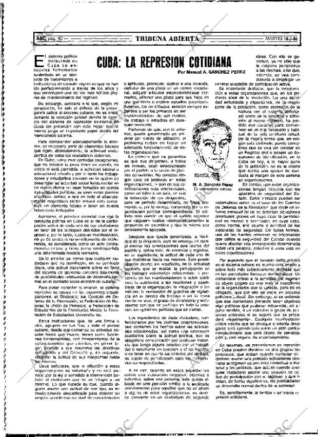 ABC MADRID 18-03-1986 página 42