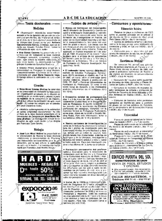 ABC MADRID 18-03-1986 página 50