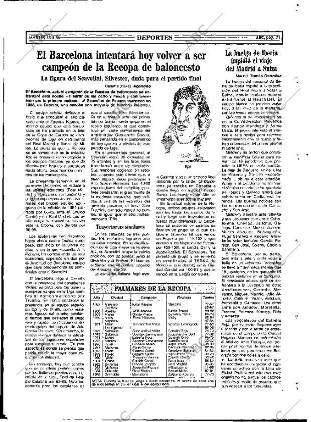 ABC MADRID 18-03-1986 página 71