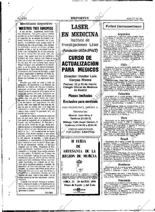 ABC MADRID 18-03-1986 página 72