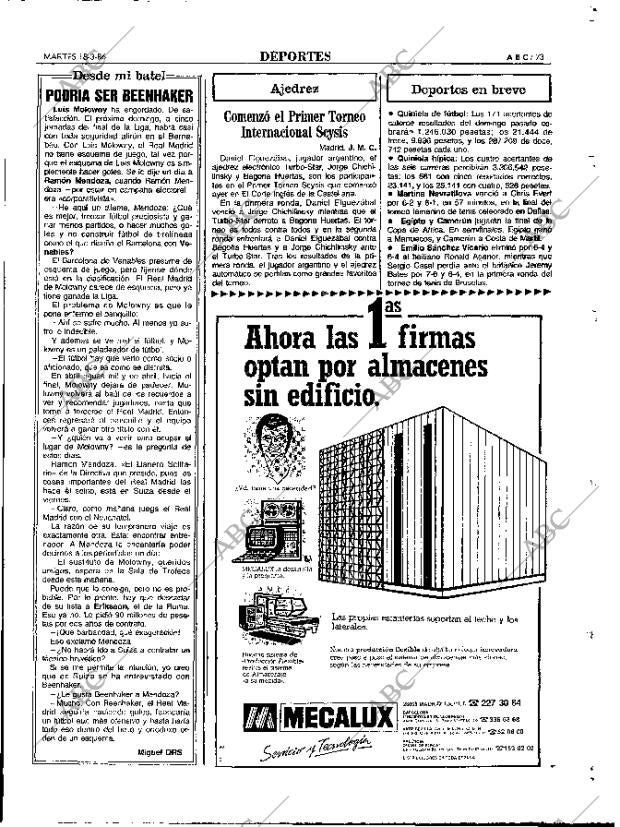 ABC MADRID 18-03-1986 página 73