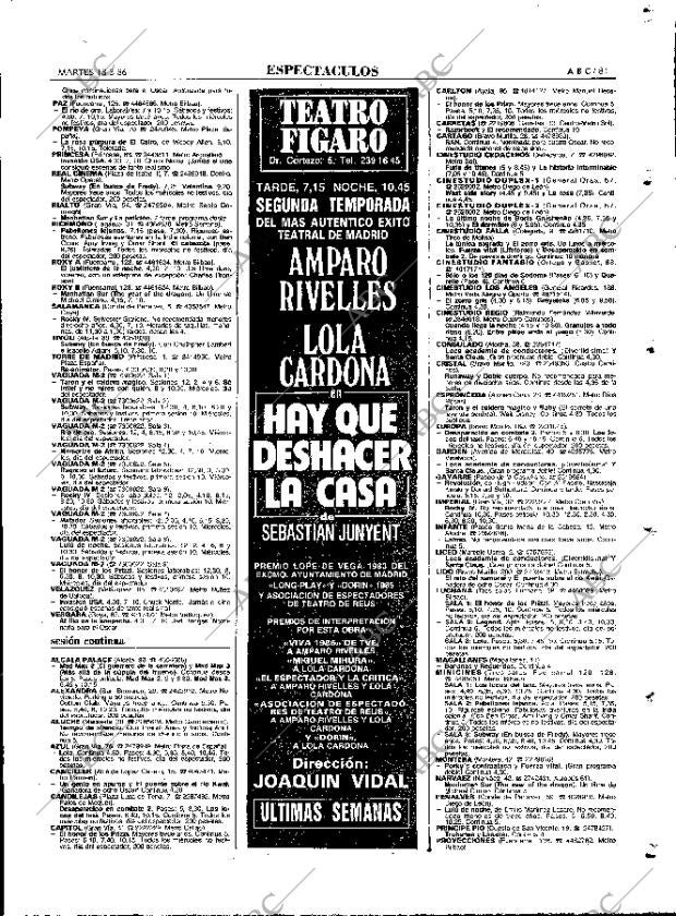 ABC MADRID 18-03-1986 página 81