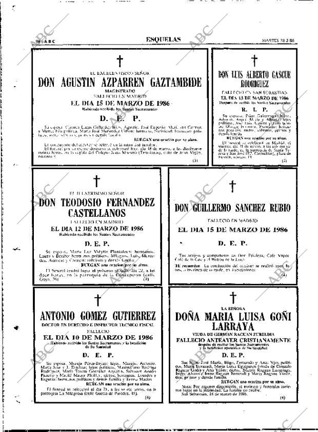 ABC MADRID 18-03-1986 página 98