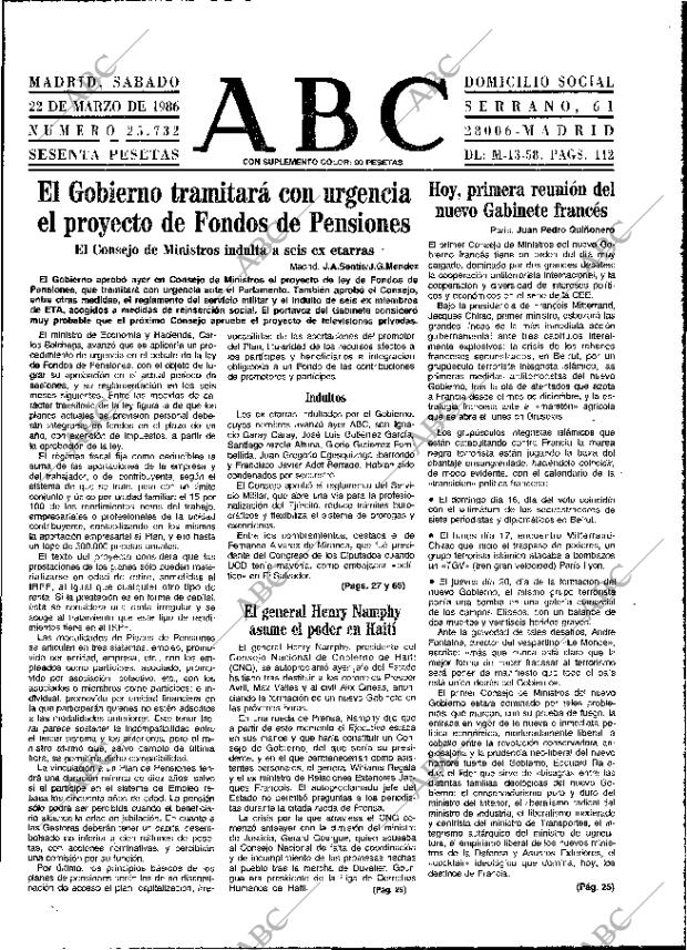 ABC MADRID 22-03-1986 página 13