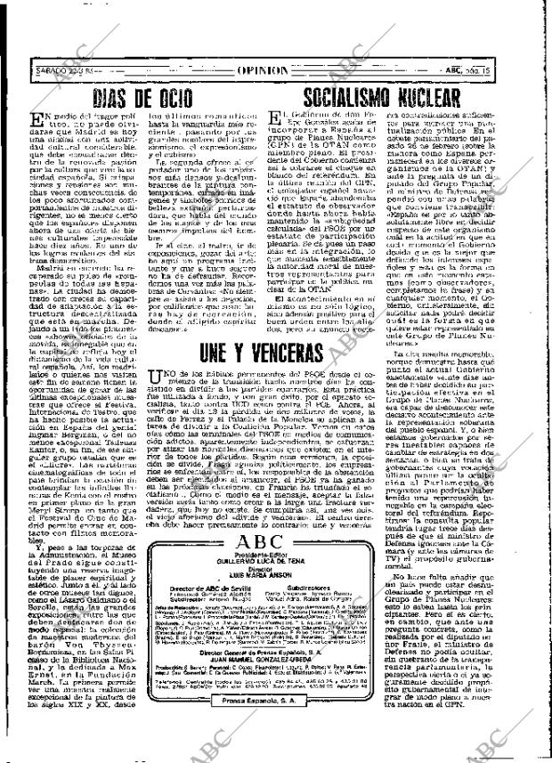 ABC MADRID 22-03-1986 página 15