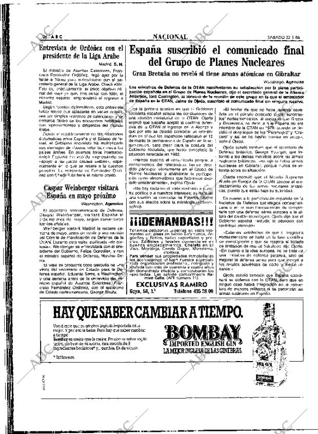 ABC MADRID 22-03-1986 página 26