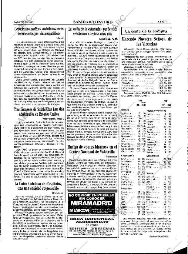 ABC MADRID 22-03-1986 página 41
