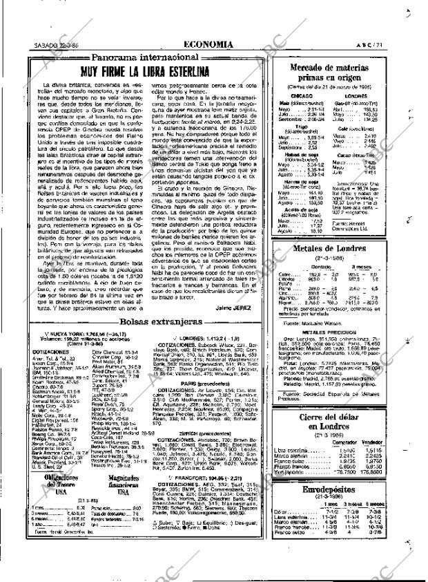 ABC MADRID 22-03-1986 página 71