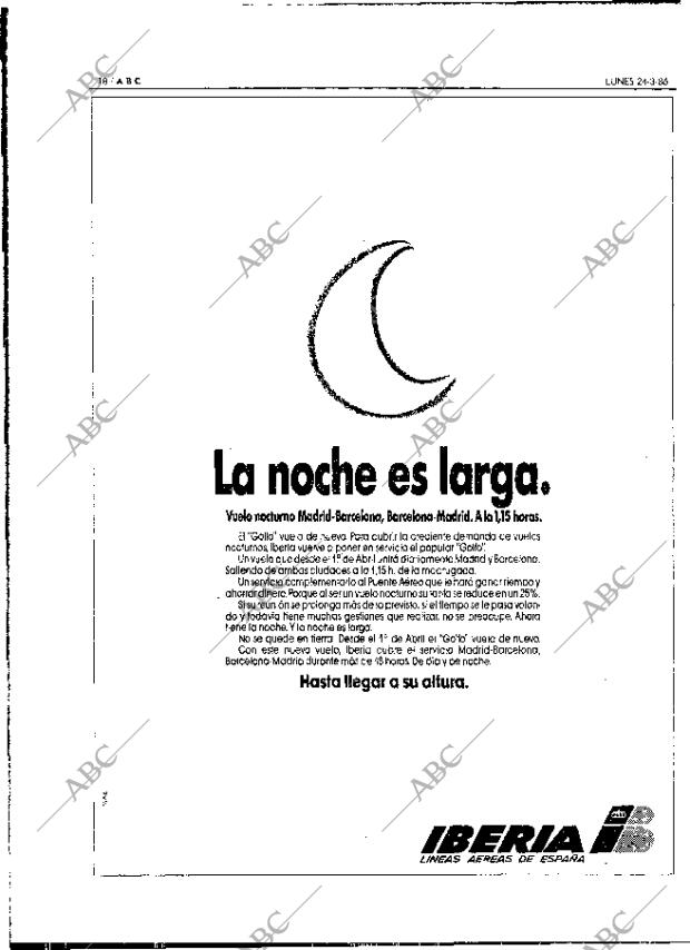 ABC MADRID 24-03-1986 página 18