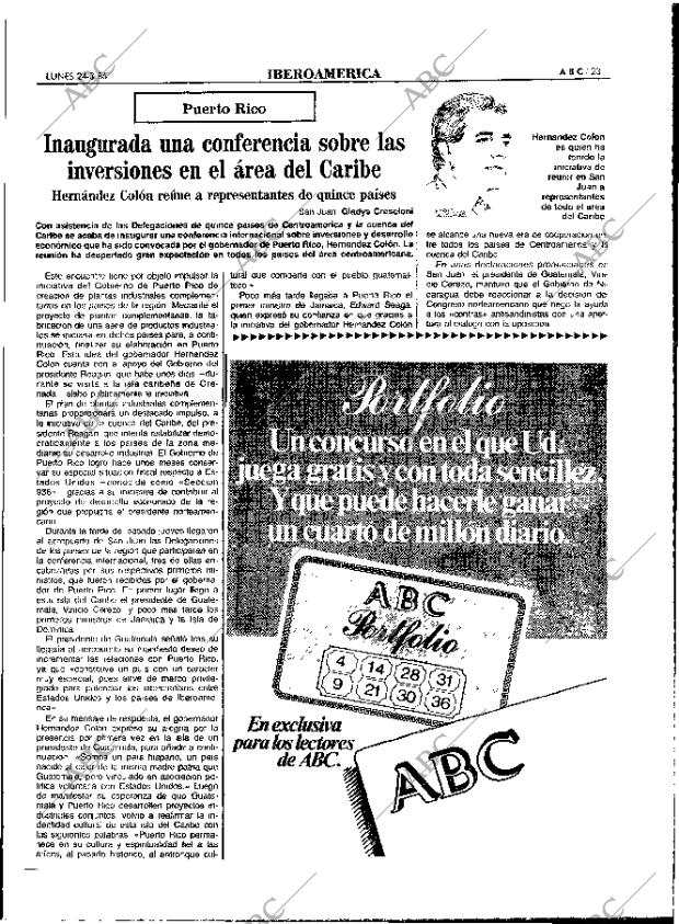 ABC MADRID 24-03-1986 página 23