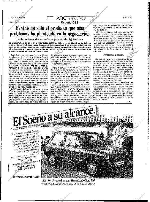 ABC MADRID 24-03-1986 página 33