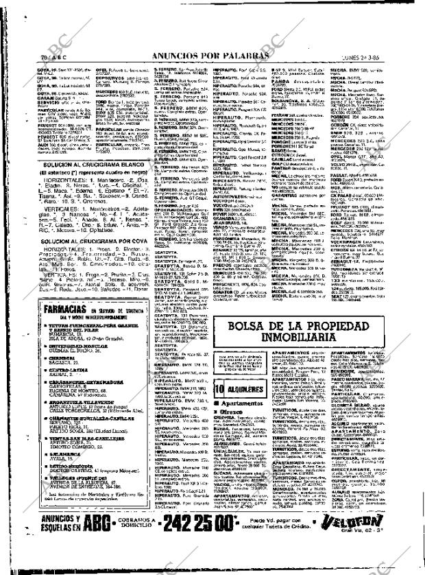 ABC MADRID 24-03-1986 página 70