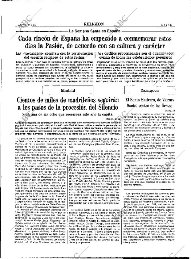 ABC MADRID 27-03-1986 página 33