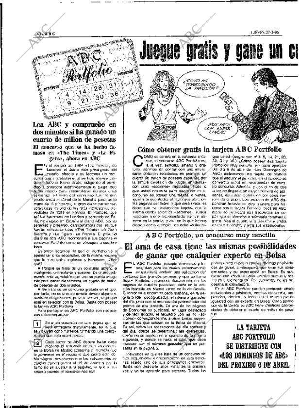 ABC MADRID 27-03-1986 página 40