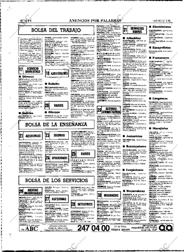 ABC MADRID 27-03-1986 página 68