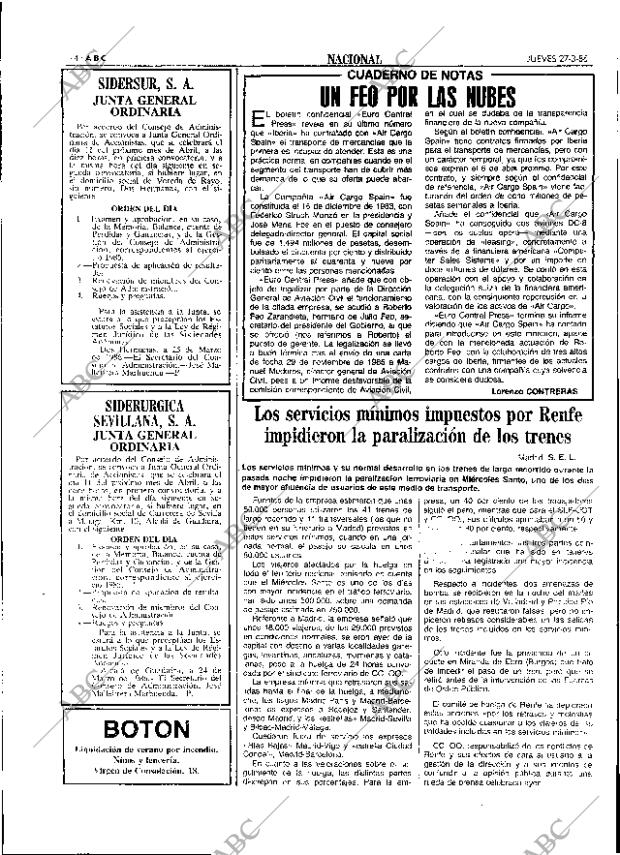 ABC SEVILLA 27-03-1986 página 14