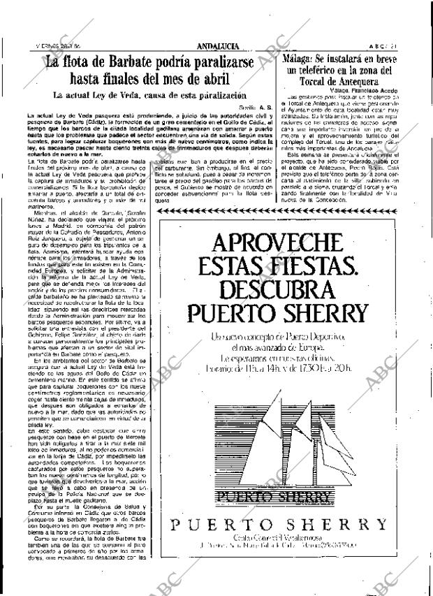 ABC SEVILLA 28-03-1986 página 21