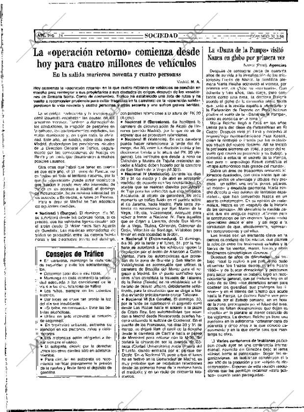 ABC MADRID 30-03-1986 página 34